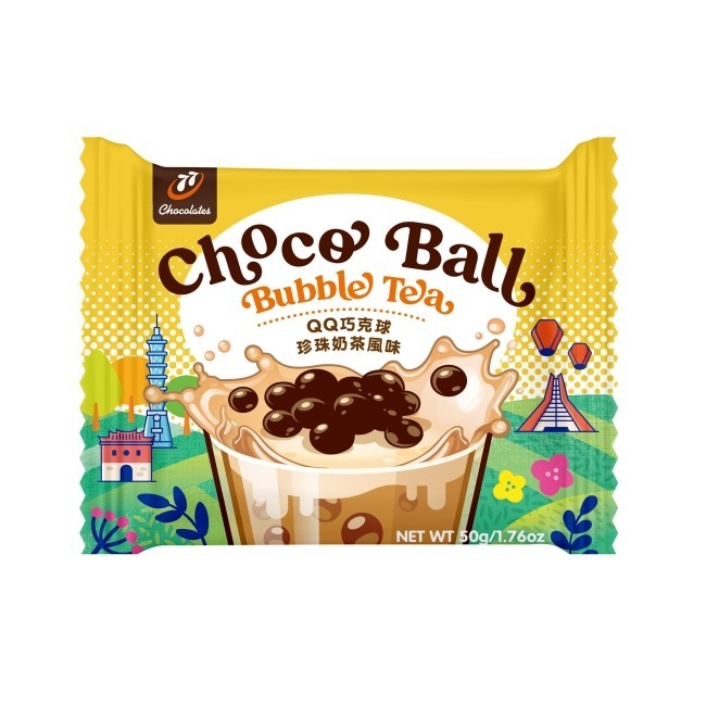 77-QQ Chocolate Balls Pearl Milk Tea Flavor