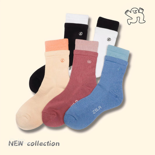 🧦 Embroidered Crew Socks Collection – Floral & Animal-Inspired Designs image 0