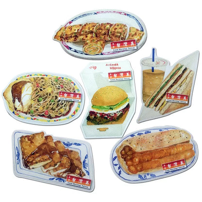 Taiwan Breakfast Culture – Shaped Postcard Set (6 pcs)