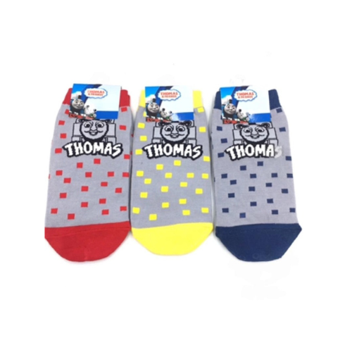 Thomas Cotton Crew Socks – Checkered Dot