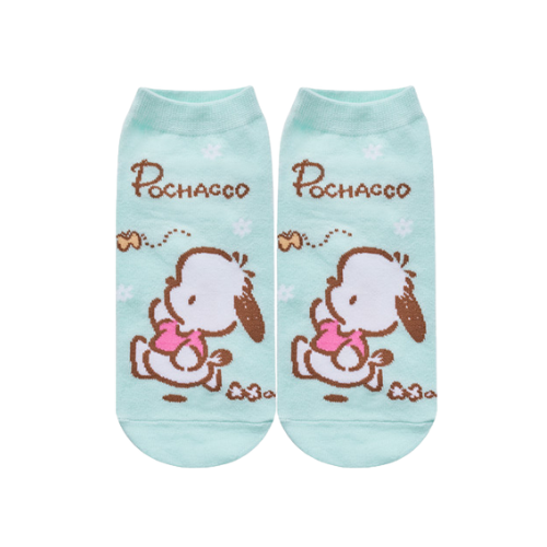 Pochacco Cotton Ankle Socks – Greenish Blue