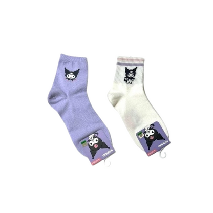 Kuromi Cotton Mid-Crew Socks