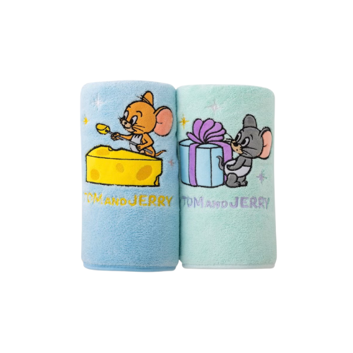Tom and Jerry Cute Bath Towel 2-Piece Set