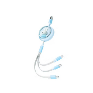 Miffy 3-in-1 Retractable Charging Cable (Blue)