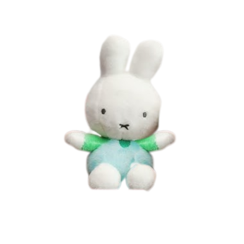 Sitting Miffy Plush Charm - Blue Overalls Miffy