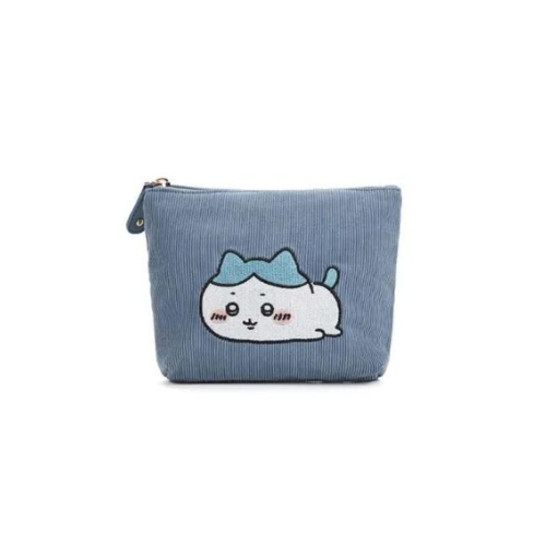 Chiikawa Corduroy Pouch - Hachiware (Blue)