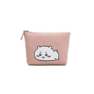 Chiikawa Corduroy Pouch - Chiikawa (Pink)