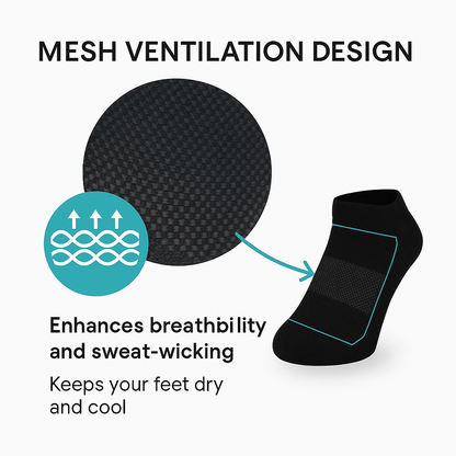 🏃‍♂️ Low Cut Performance Socks – Breathable Support for Active Days image 4